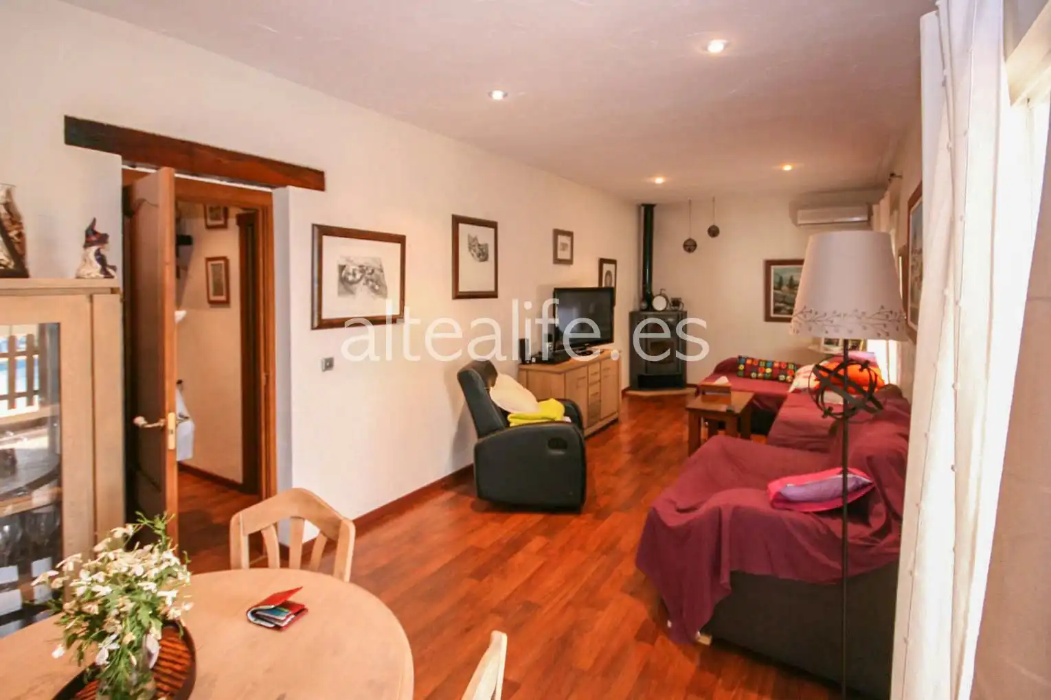 Schlafzimmer von Haus oder Chalet zum Verkauf in Altea mit Klimaanlage, Privatgarten und Terrasse