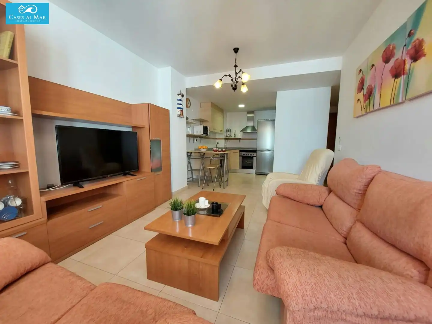 Sala d'estar de Apartament en venda en Oropesa del Mar / Orpesa amb Aire condicionat, Calefacció i Terrassa