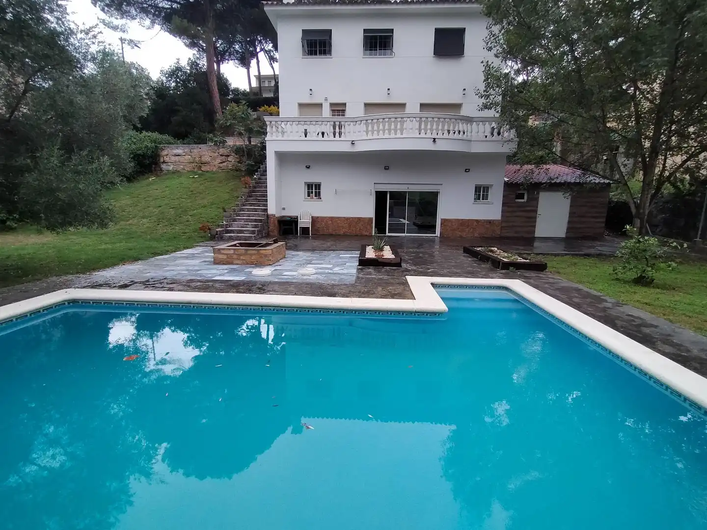 Piscina de Casa o chalet de alquiler en Dosrius con Aire acondicionado, Calefacción y Jardín privado