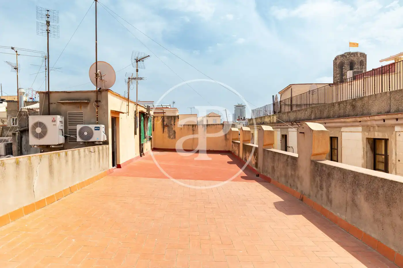 Terrace of Flat for sale in Barcelona  with Heating, Furnished and Balcony