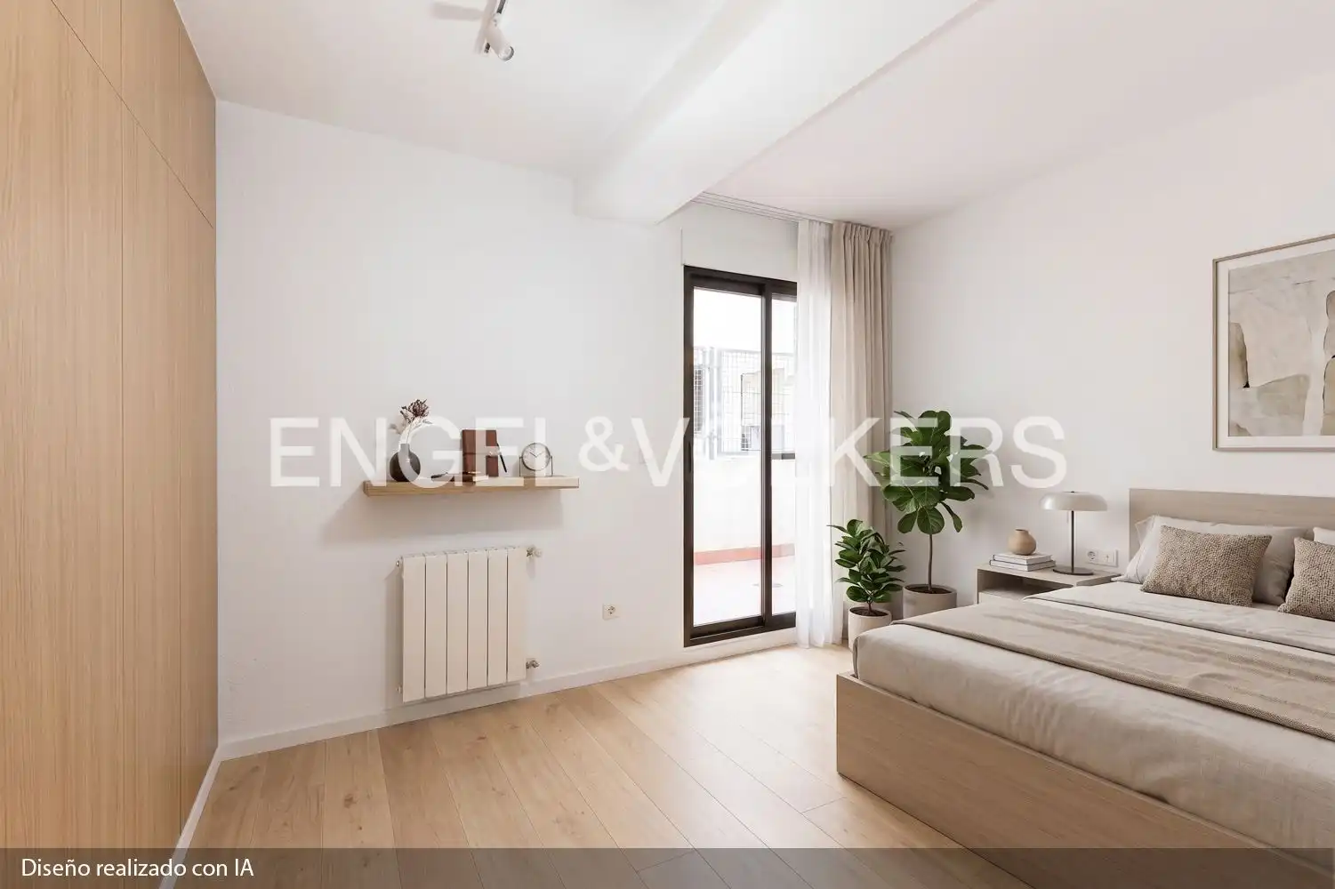 Schlafzimmer von Wohnung zum Verkauf in Valencia mit Klimaanlage, Heizung und Terrasse
