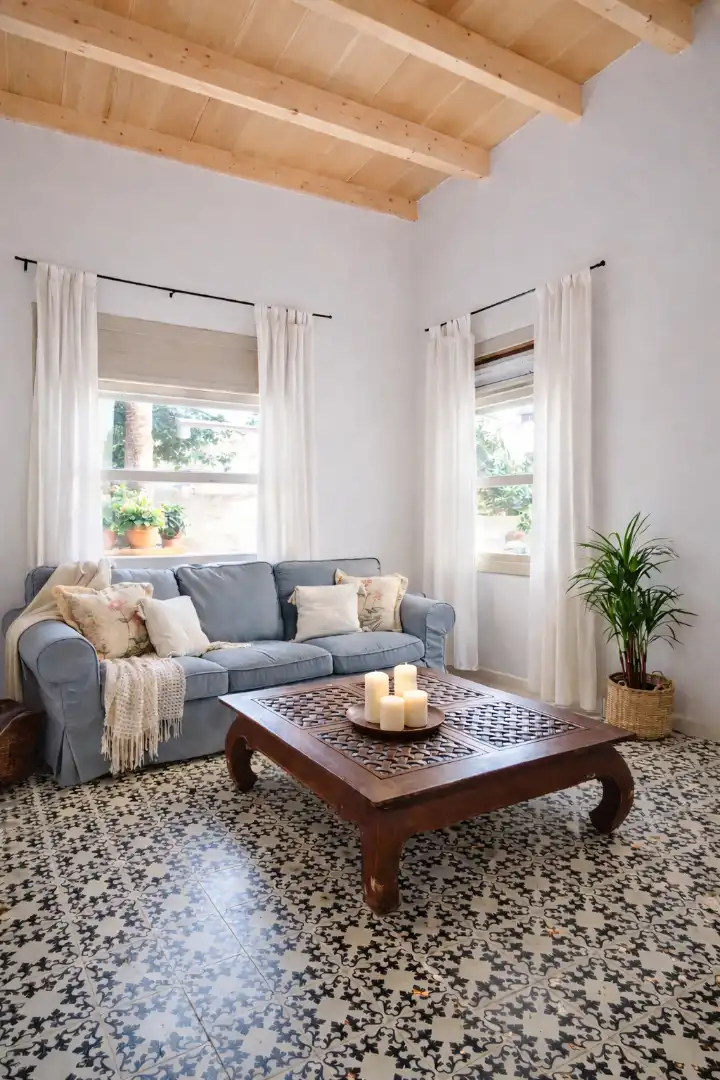 Sala de estar de Casa o chalet de alquiler en Santa Margalida con Terraza, Amueblado y Horno