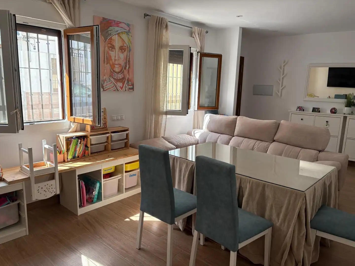 Sala de estar de Casa adosada en venta en Antequera con Aire acondicionado, Terraza y Balcón