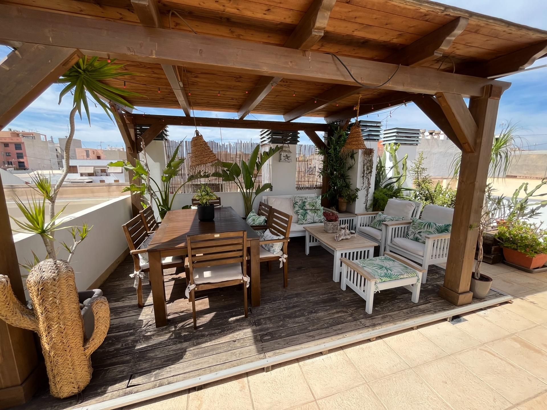 Terraza de Ático en venta en San Vicente del Raspeig / Sant Vicent del Raspeig con Aire acondicionado, Calefacción y Parquet