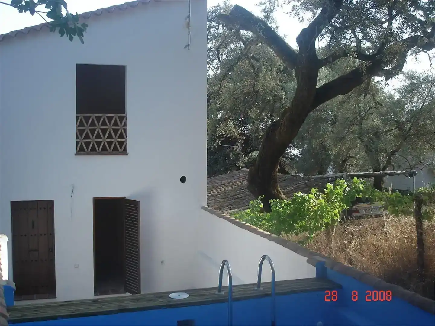 Vista exterior de Casa o xalet en venda en Almonaster la Real amb Aire condicionat, Piscina i Balcó
