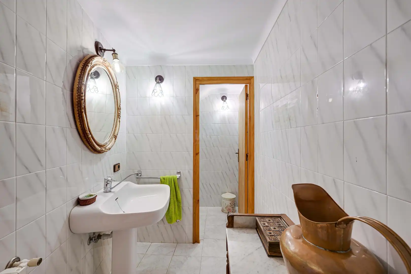 Baño de Finca rústica en venta en Amer con Aire acondicionado, Calefacción y Terraza