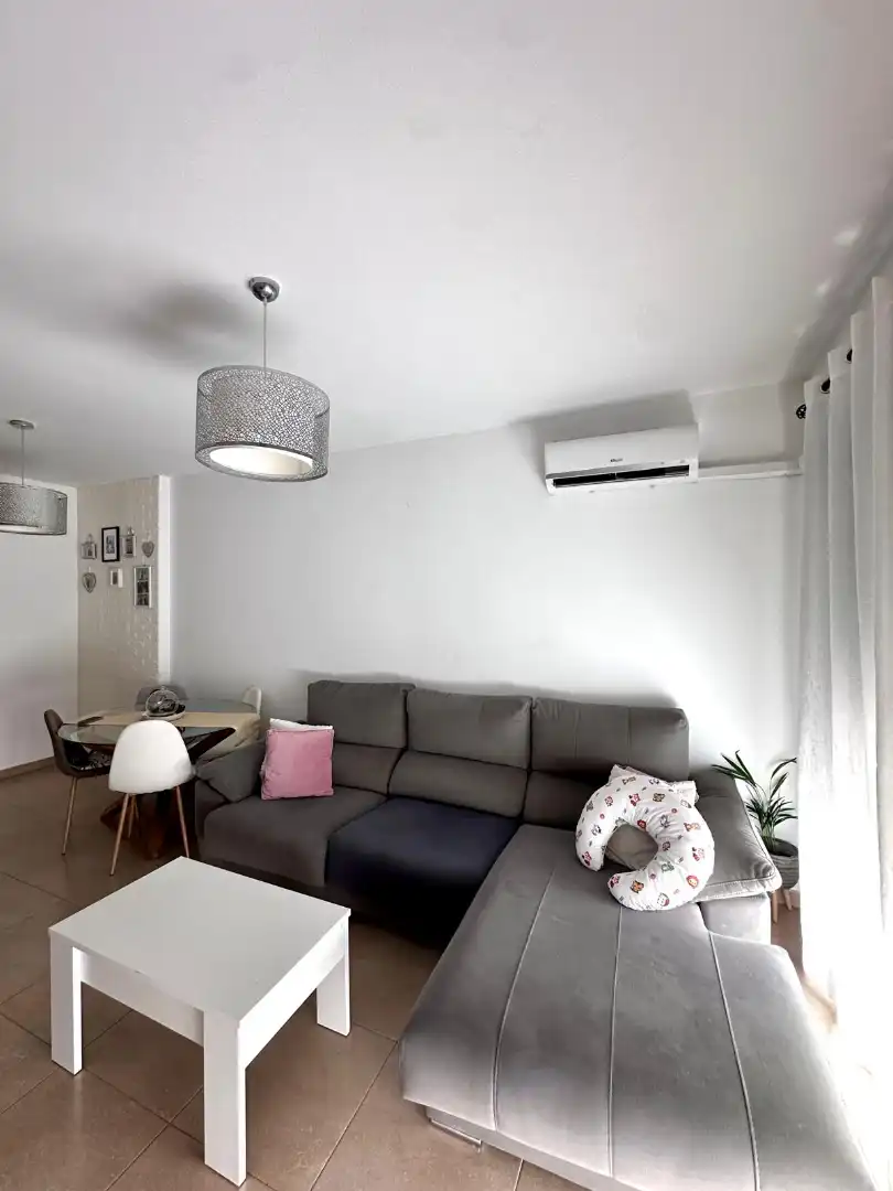 Sala de estar de Piso en venta en Roquetas de Mar con Aire acondicionado, Calefacción y Terraza