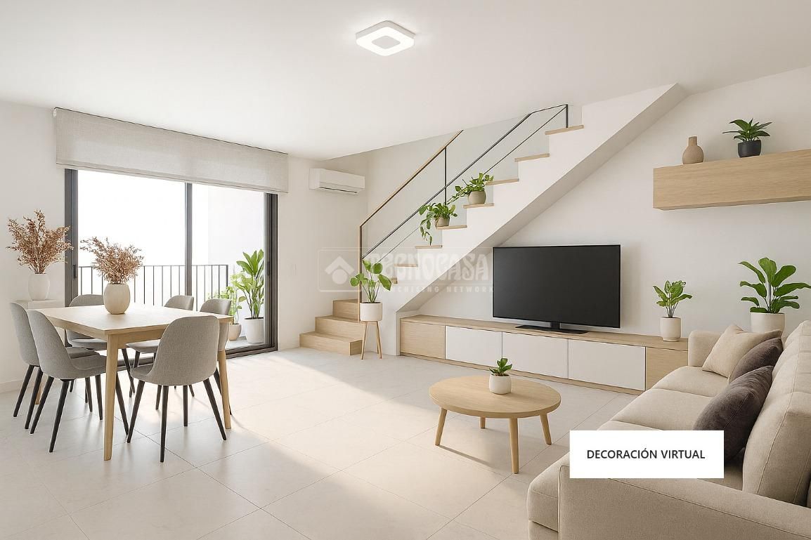 Living room of Attic for sale in Sant Cugat del Vallès  with Air Conditioner, Heating and Terrace