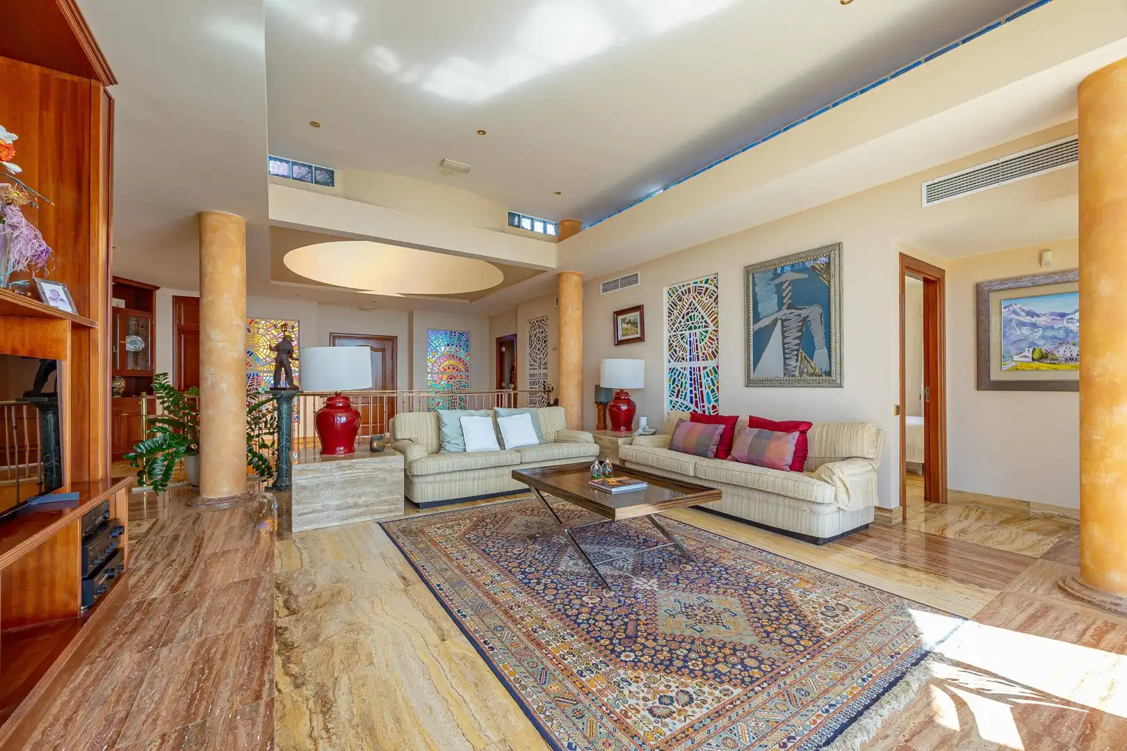 Sala de estar de Casa o chalet en venta en San Bartolomé de Tirajana con Aire acondicionado, Jardín privado y Terraza