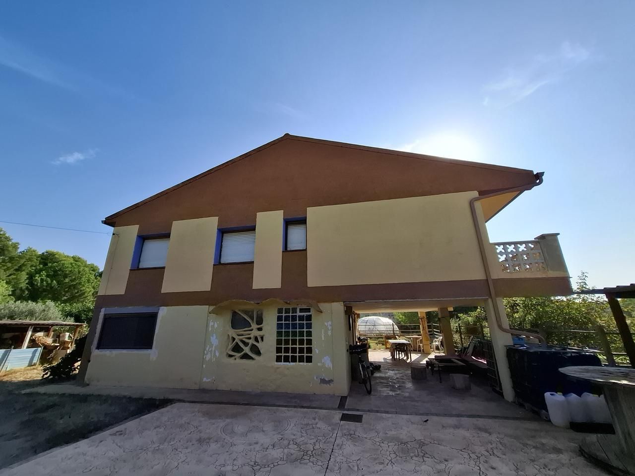 Vista exterior de Casa o xalet en venda en Grisén amb Calefacció, Jardí privat i Parquet