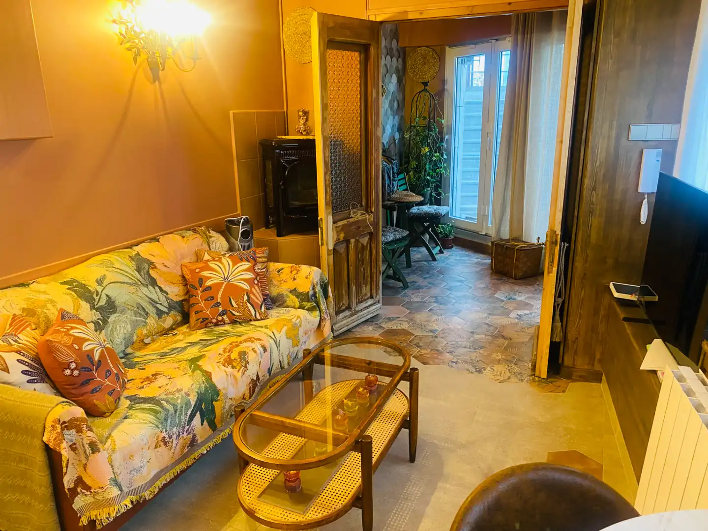 Sala de estar de Piso en venta en Santander con Calefacción, Amueblado y Lavadora