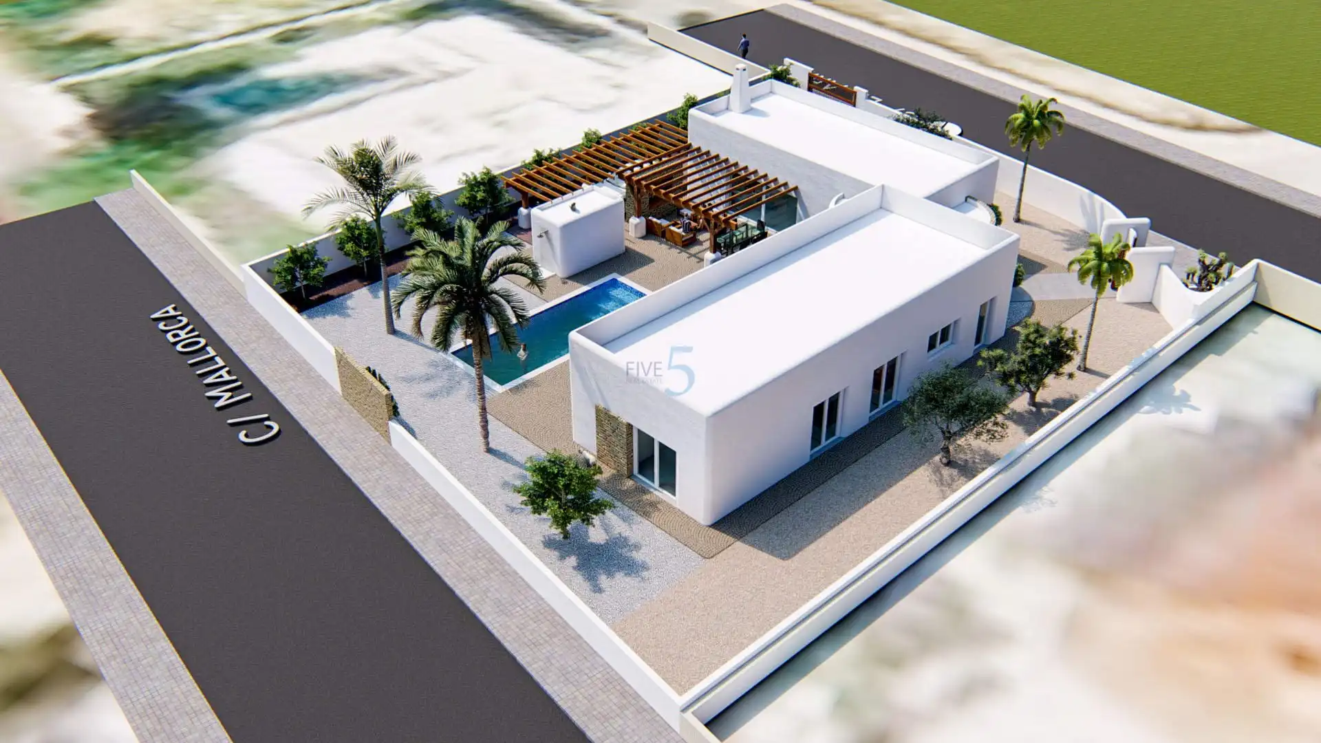 Vista exterior de Casa o chalet en venta en Pueblo - Urbanizaciones