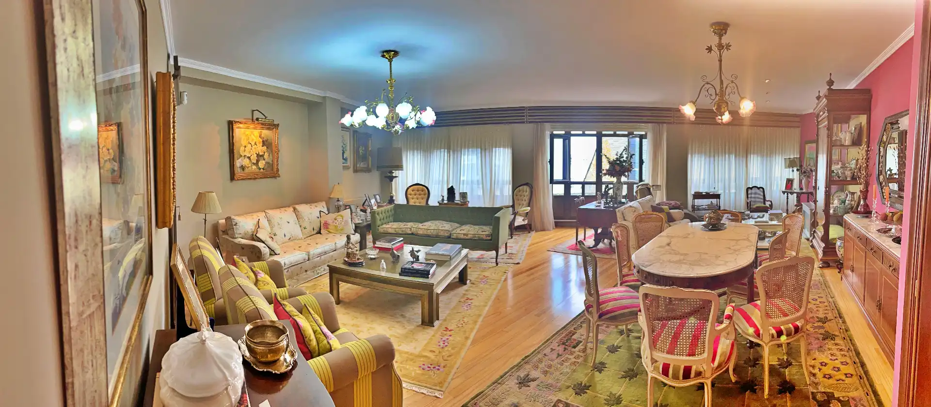 Wohnzimmer von Wohnung zum Verkauf in Lugo mit Heizung, Parkett und Möbliert