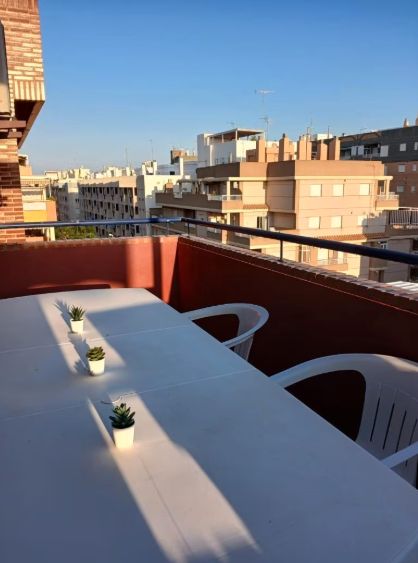 Terrace of Flat to rent in Sagunto / Sagunt  with Air Conditioner, Heating and Terrace