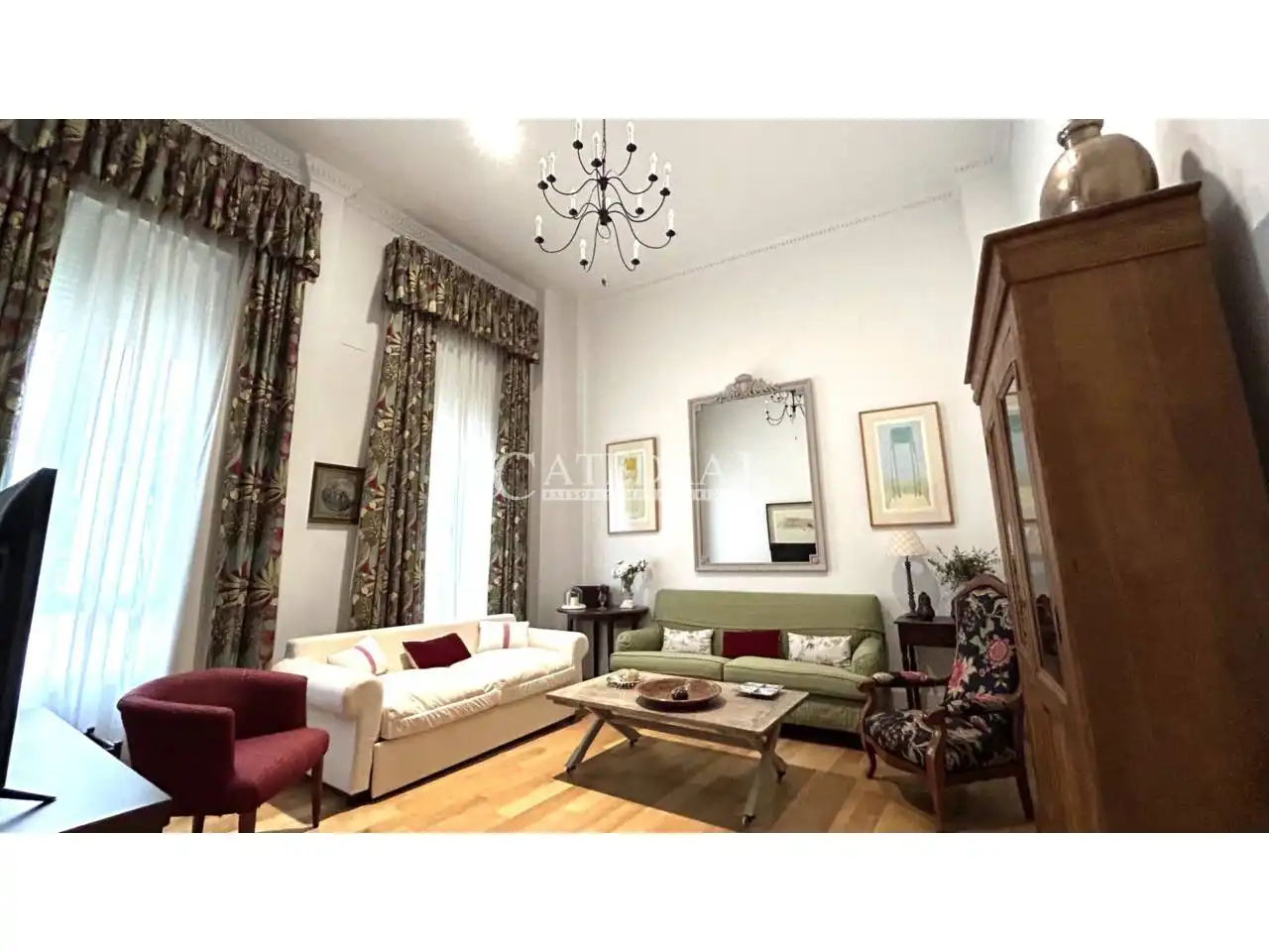 Sala de estar de Apartamento de alquiler en Sevilla con Aire acondicionado, Calefacción y Parquet