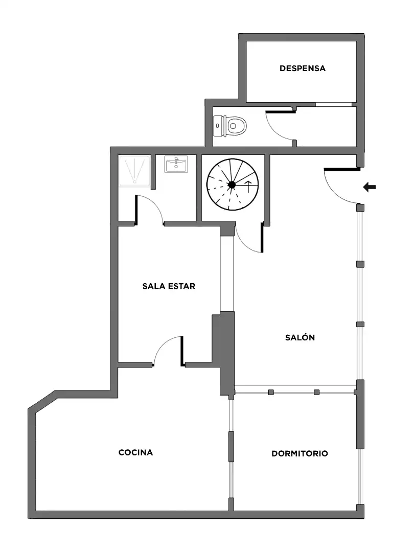 Maisonette zum Verkauf in Roses mit Möbliert, Ofen und Gemeinschaftspool