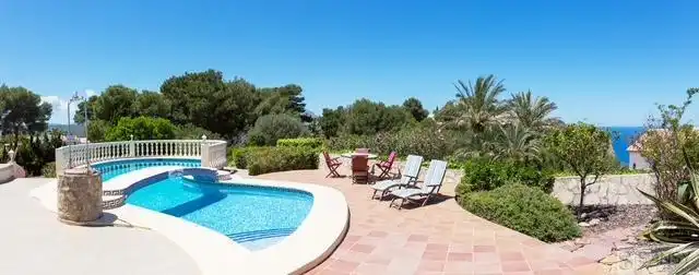 Jardí de Casa o xalet de lloguer en Jávea / Xàbia amb Calefacció, Piscina i Moblat