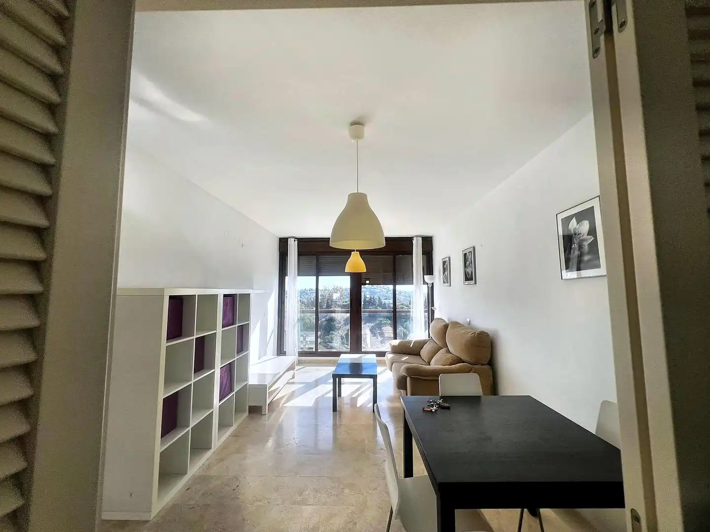 Sala de estar de Dúplex en venta en Mijas con Trastero, Amueblado y Piscina comunitaria