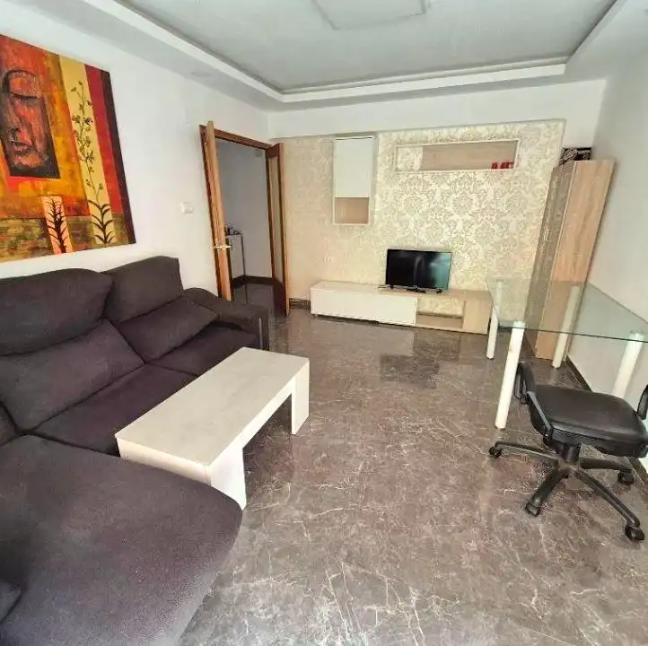 Sala d'estar de Pis en venda en La Vall d'Uixó amb Moblat i Balcó