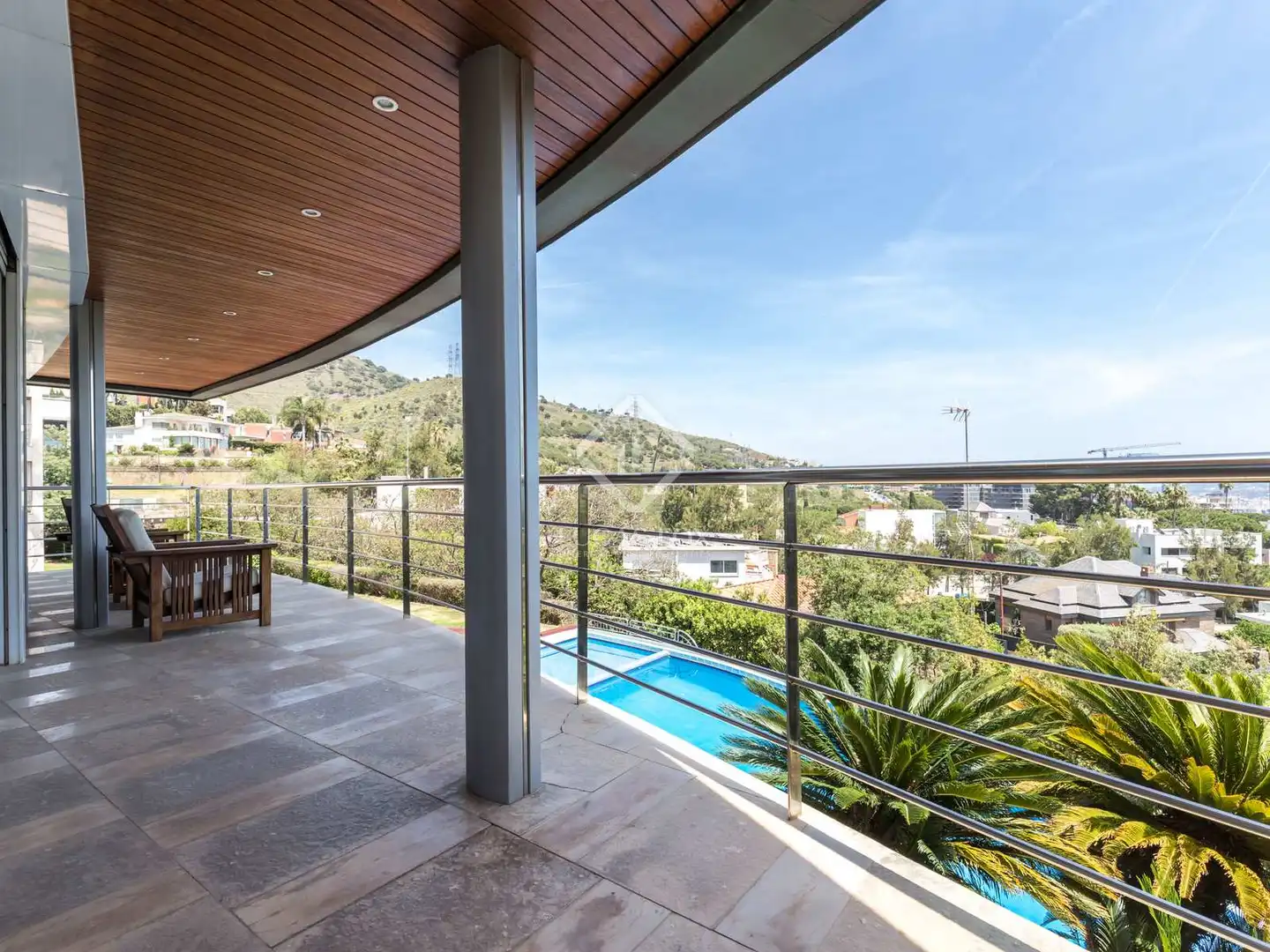 Terrasse von Haus oder Chalet zum Verkauf in Esplugues de Llobregat mit Klimaanlage, Heizung und Privatgarten