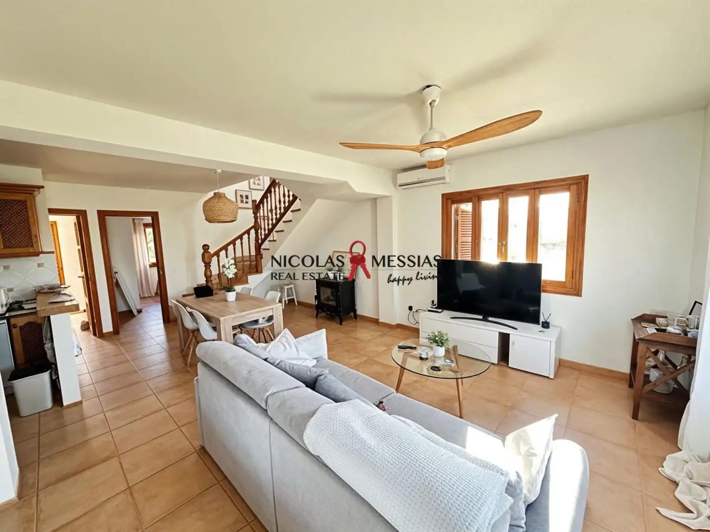 Sala de estar de Casa o chalet de alquiler en Artà con Aire acondicionado, Calefacción y Terraza