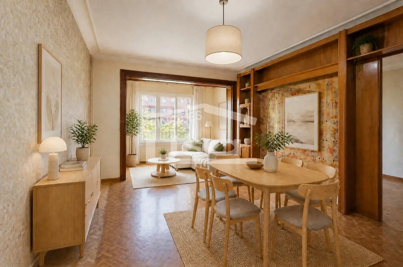 Sala de estar de Piso en venta en Barcelona con Calefacción, Trastero y Balcón