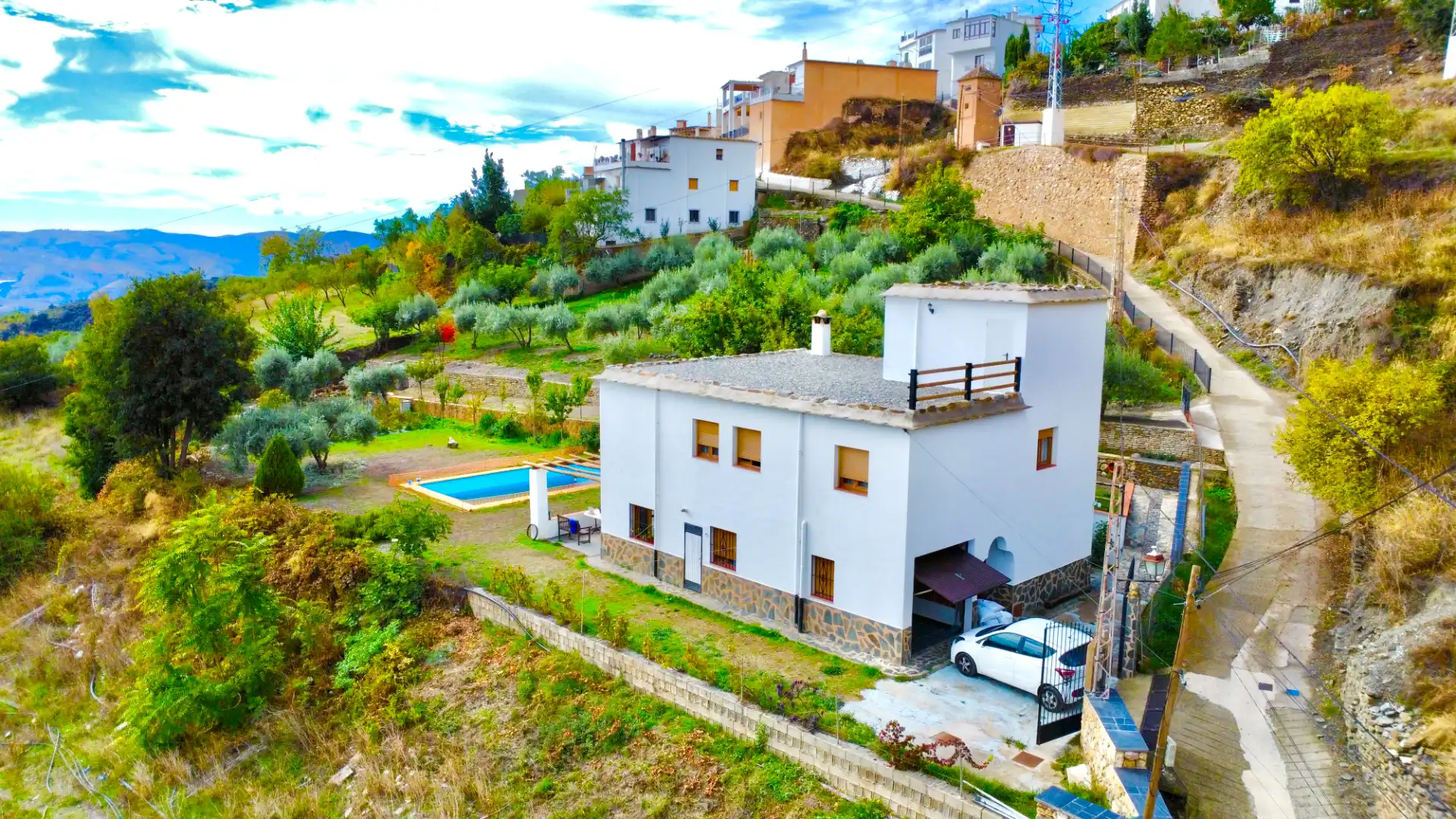 Vista exterior de Casa o chalet en venta en Bérchules con Calefacción, Jardín privado y Terraza