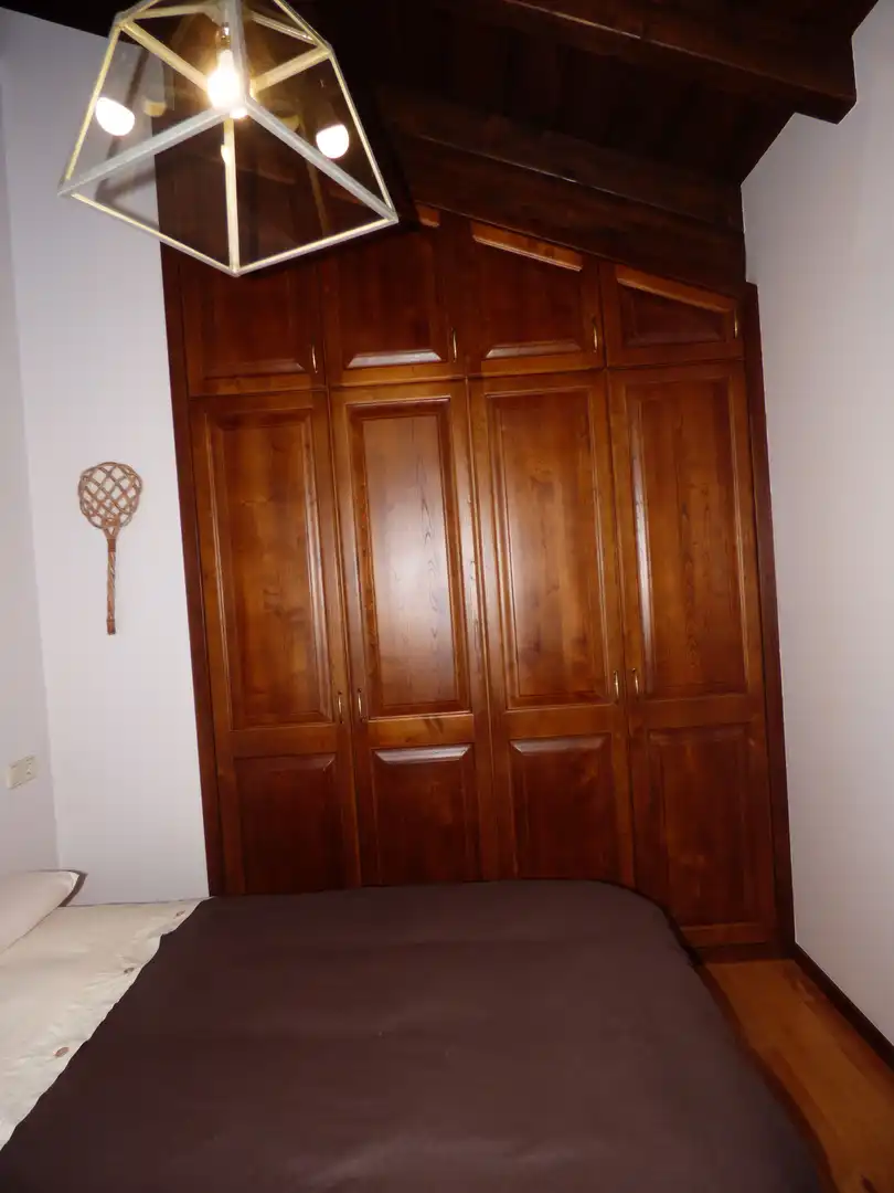 Schlafzimmer von Haus oder Chalet zum Verkauf in As Neves   mit Privatgarten, Terrasse und Ofen