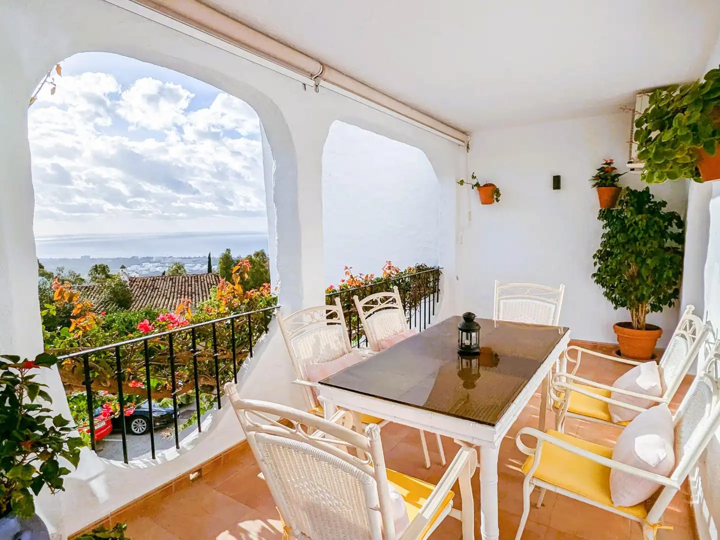 Terrace of Duplexes for rent in Marbella  with Air Conditioner, Private garden and Terrace
