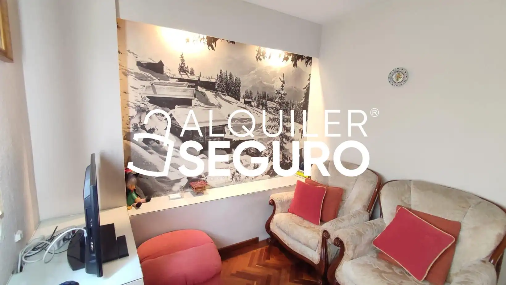 Sala de estar de Piso de alquiler en Madrid con Aire acondicionado, Calefacción y Piscina