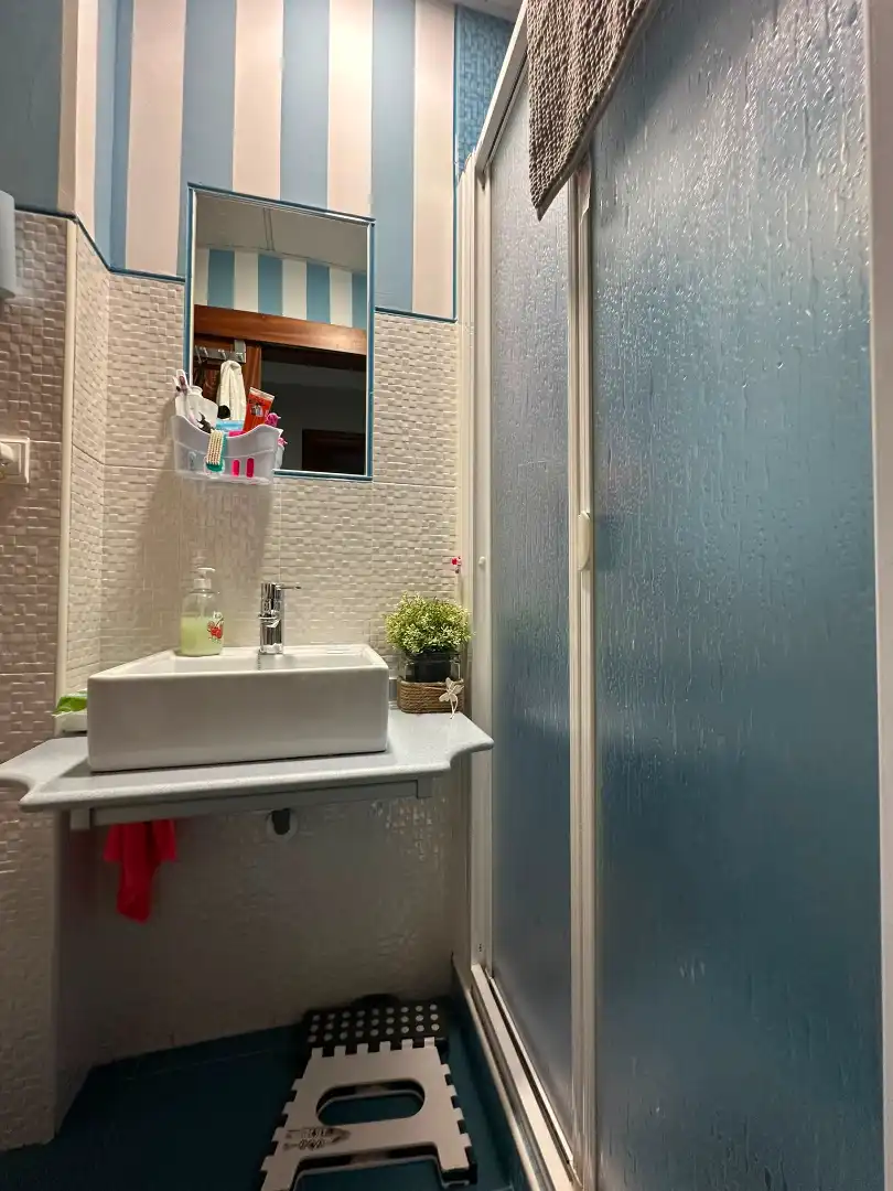 Badezimmer von Wohnung zum Verkauf in Don Benito mit Klimaanlage, Heizung und Balkon