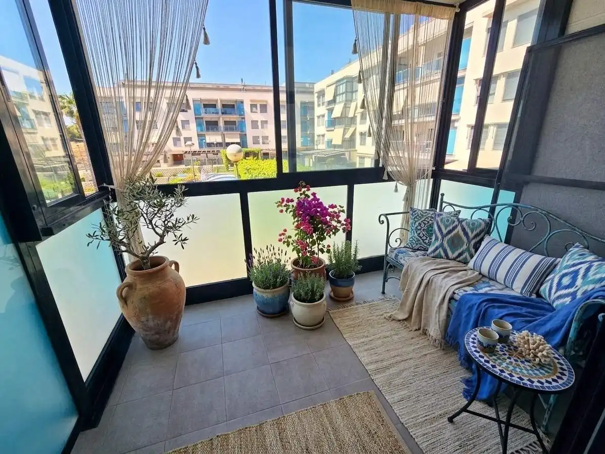 Balcony of Flat for sale in Santa Pola  with Air Conditioner, Private garden and Terrace
