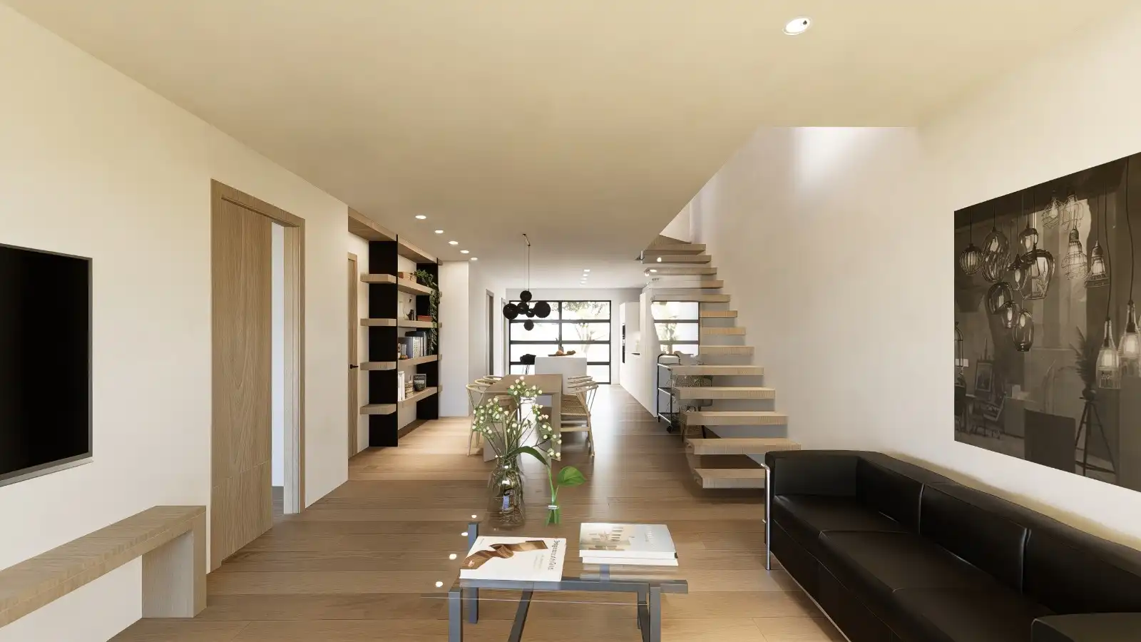 Sala de estar de Casa adosada en venta en Castelldefels con Terraza y Balcón