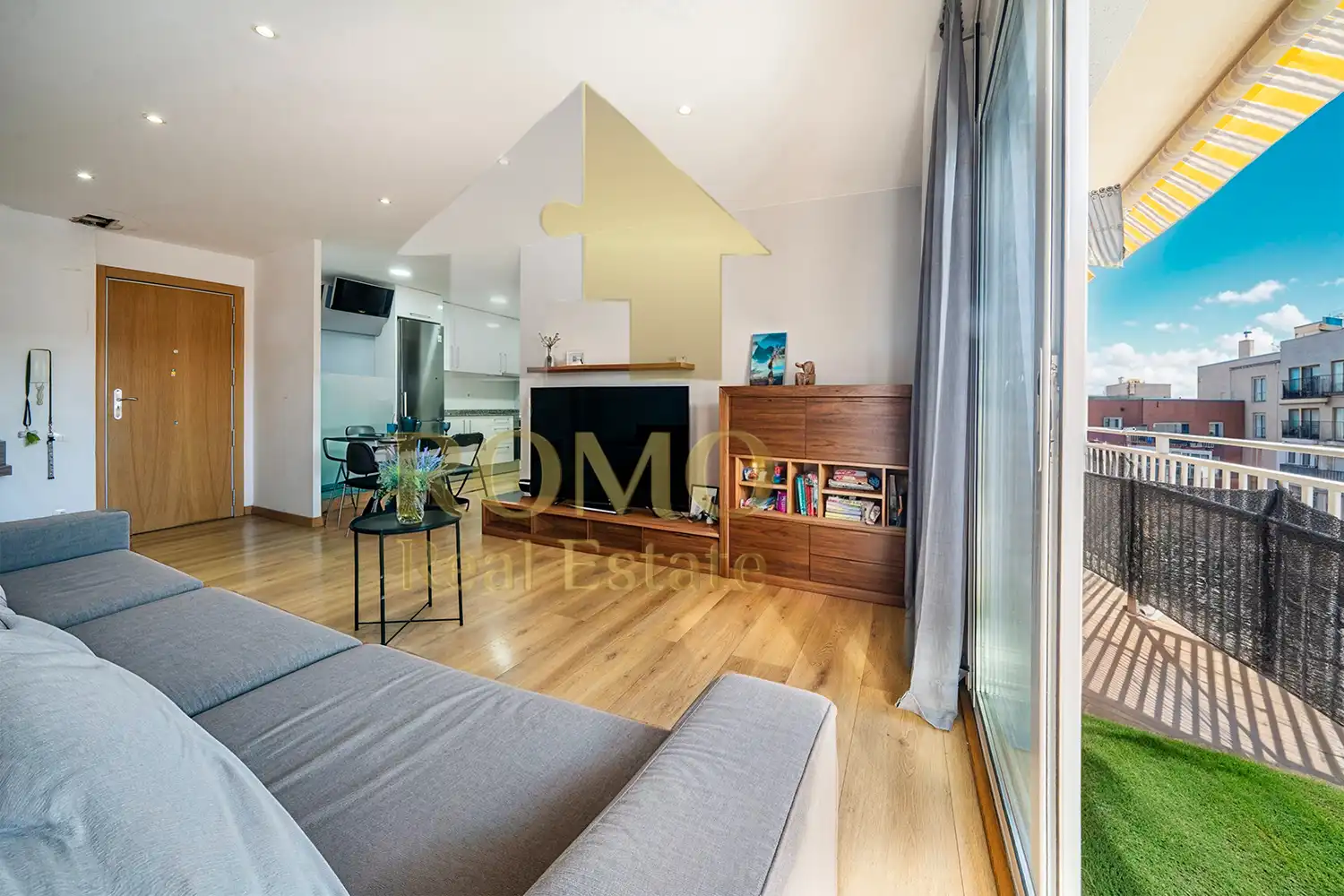 Sala de estar de Piso en venta en Polinyà con Aire acondicionado, Calefacción y Parquet