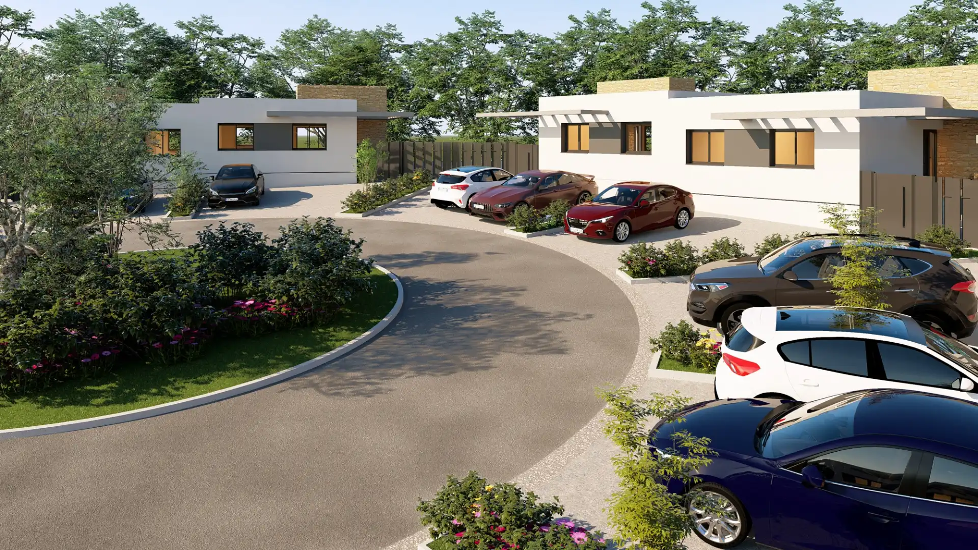 Aparcament de Casa o xalet en venda en Sevilla la Nueva amb Jardí privat