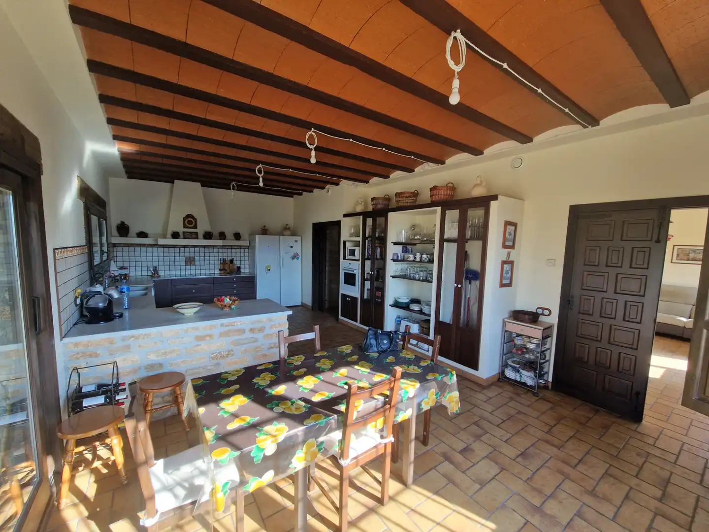 Cuina de Finca rústica en venda en Montornès del Vallès amb Jardí privat, Terrassa i Balcó