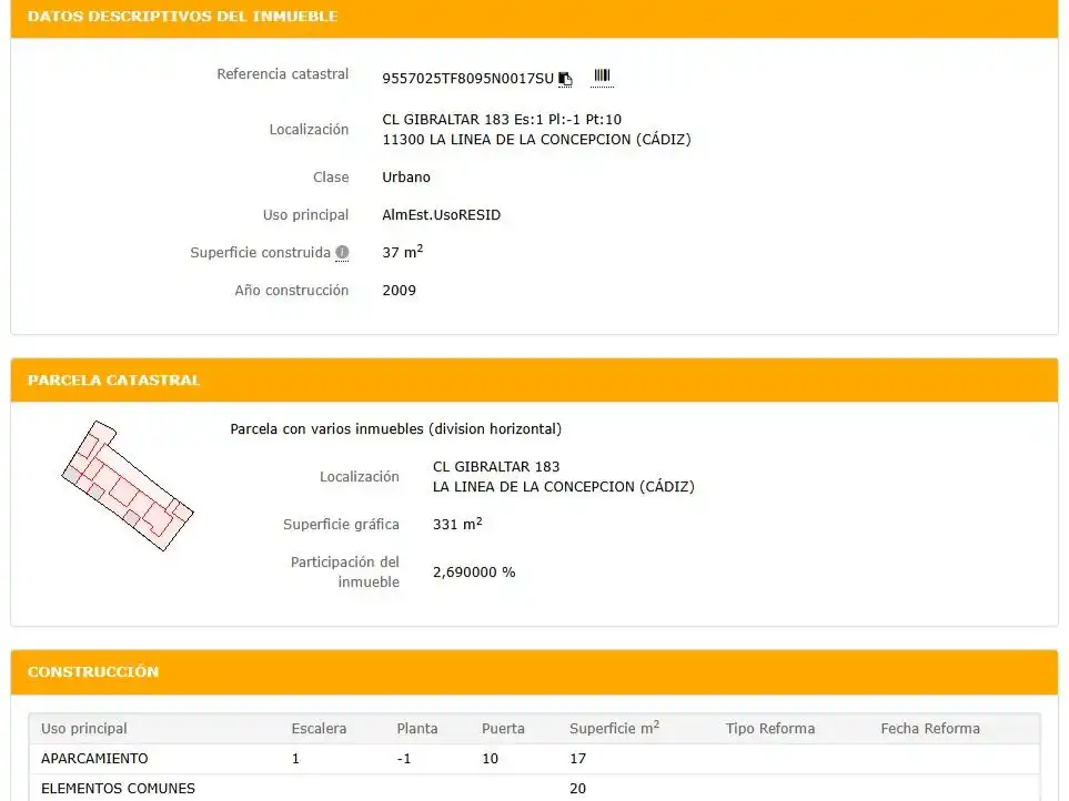 Garatge en venda en La Línea de la Concepción