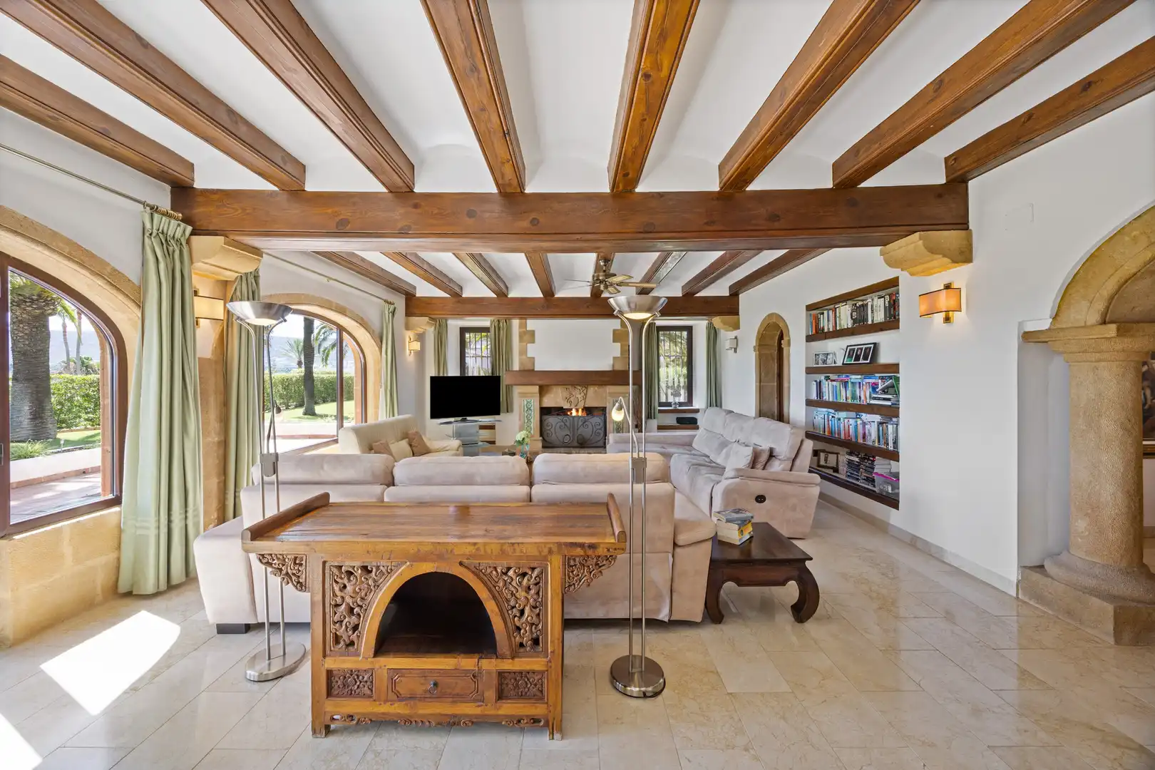 Living room of Houses for sale in Jávea / Xàbia  with Air Conditioner