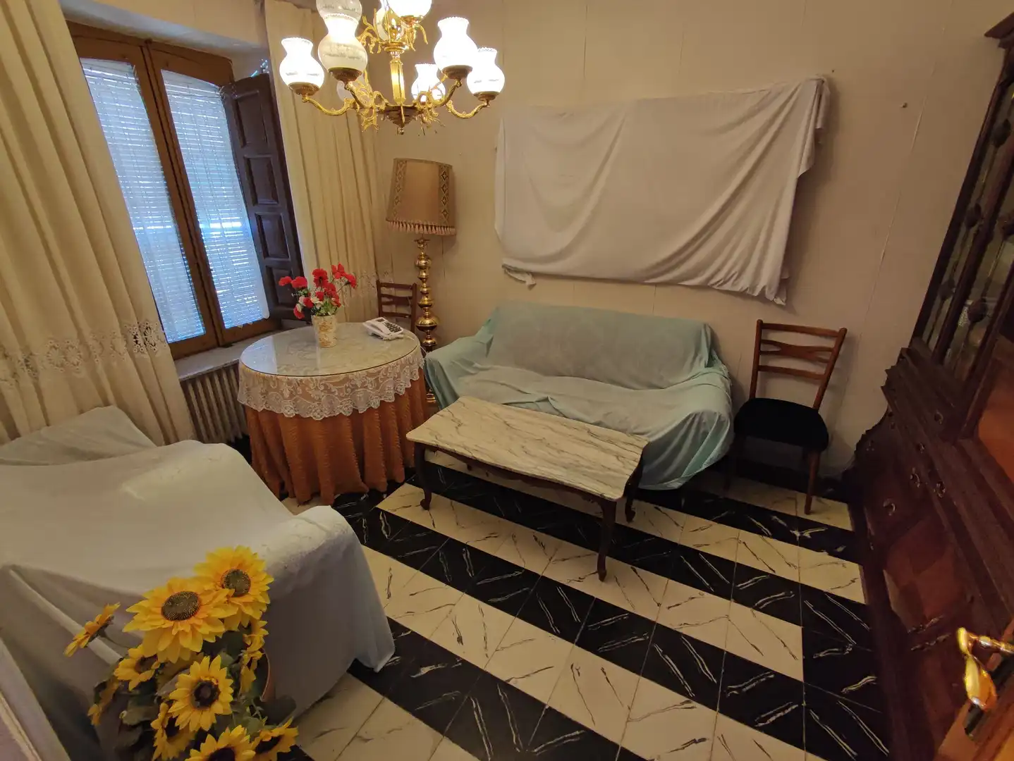 Sala de estar de Finca rústica en venta en Villarramiel con Calefacción, Terraza y Trastero