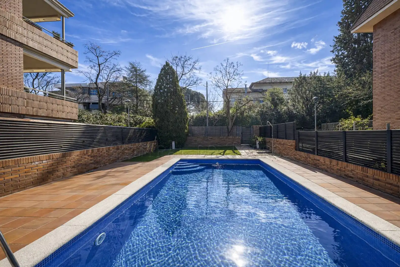 Swimming pool of Attic for sale in Sant Cugat del Vallès  with Air Conditioner, Heating and Terrace