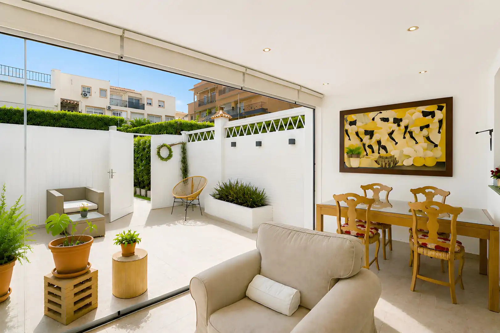 Terrassa de Casa adosada en venda en Estepona amb Aire condicionat, Jardí privat i Terrassa