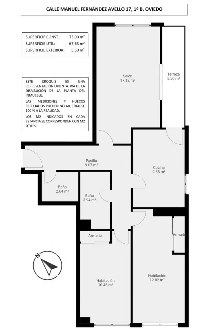 Flat for sale in Oviedo   with Heating, Parquet flooring and Terrace