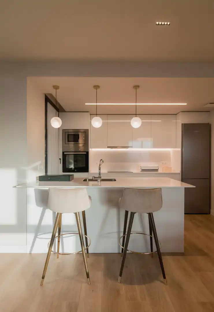 Cocina de Apartamento en venta en Madrid con Calefacción, Jardín privado y Piscina comunitaria