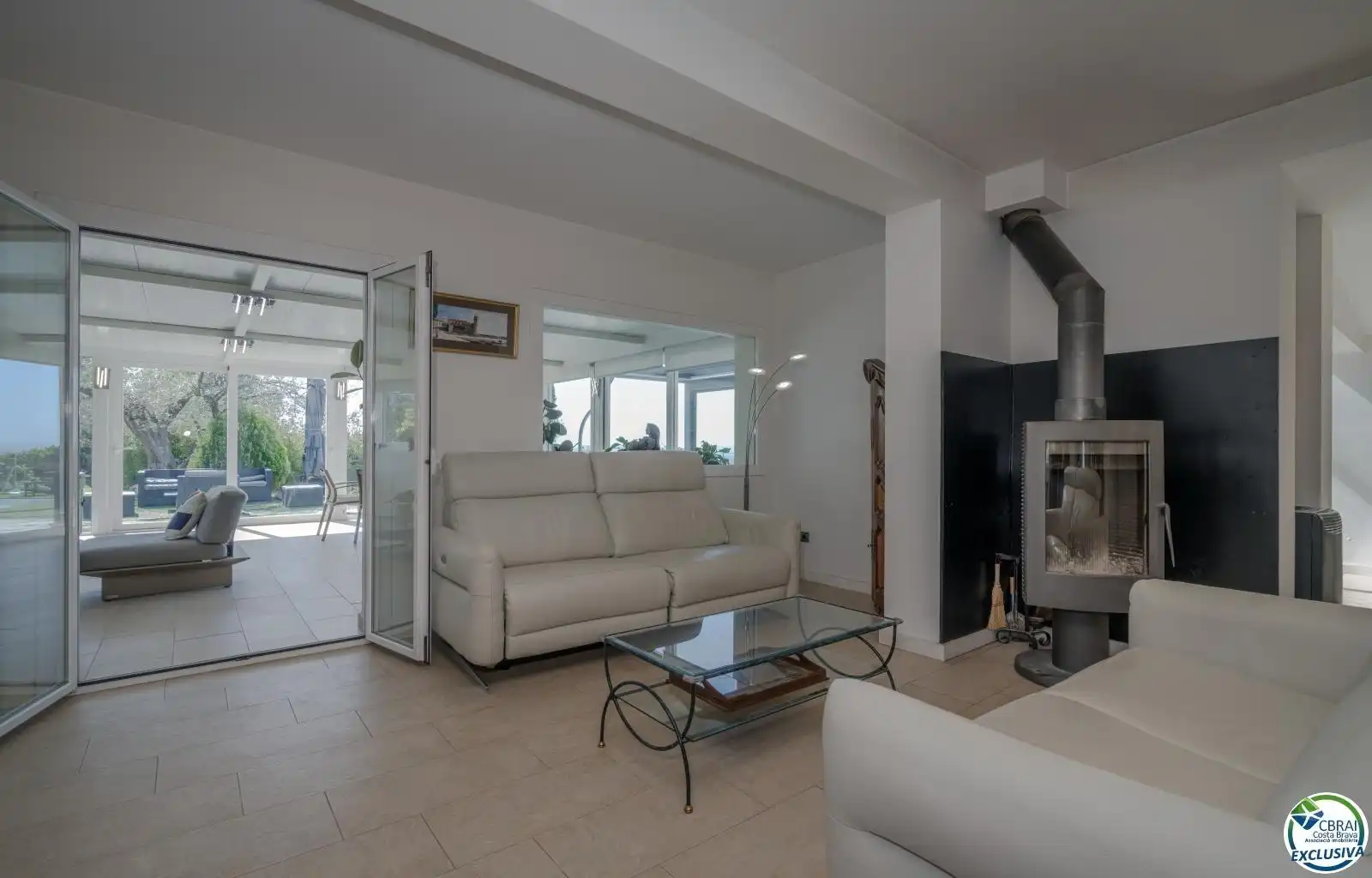 Sala d'estar de Casa o xalet en venda en Palau-saverdera amb Aire condicionat, Calefacció i Terrassa