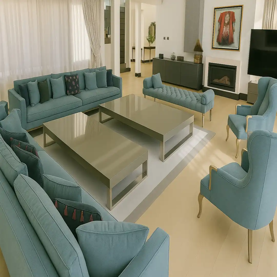 Sala d'estar de Casa o xalet en venda en Marbella amb Aire condicionat, Jardí privat i Parquet