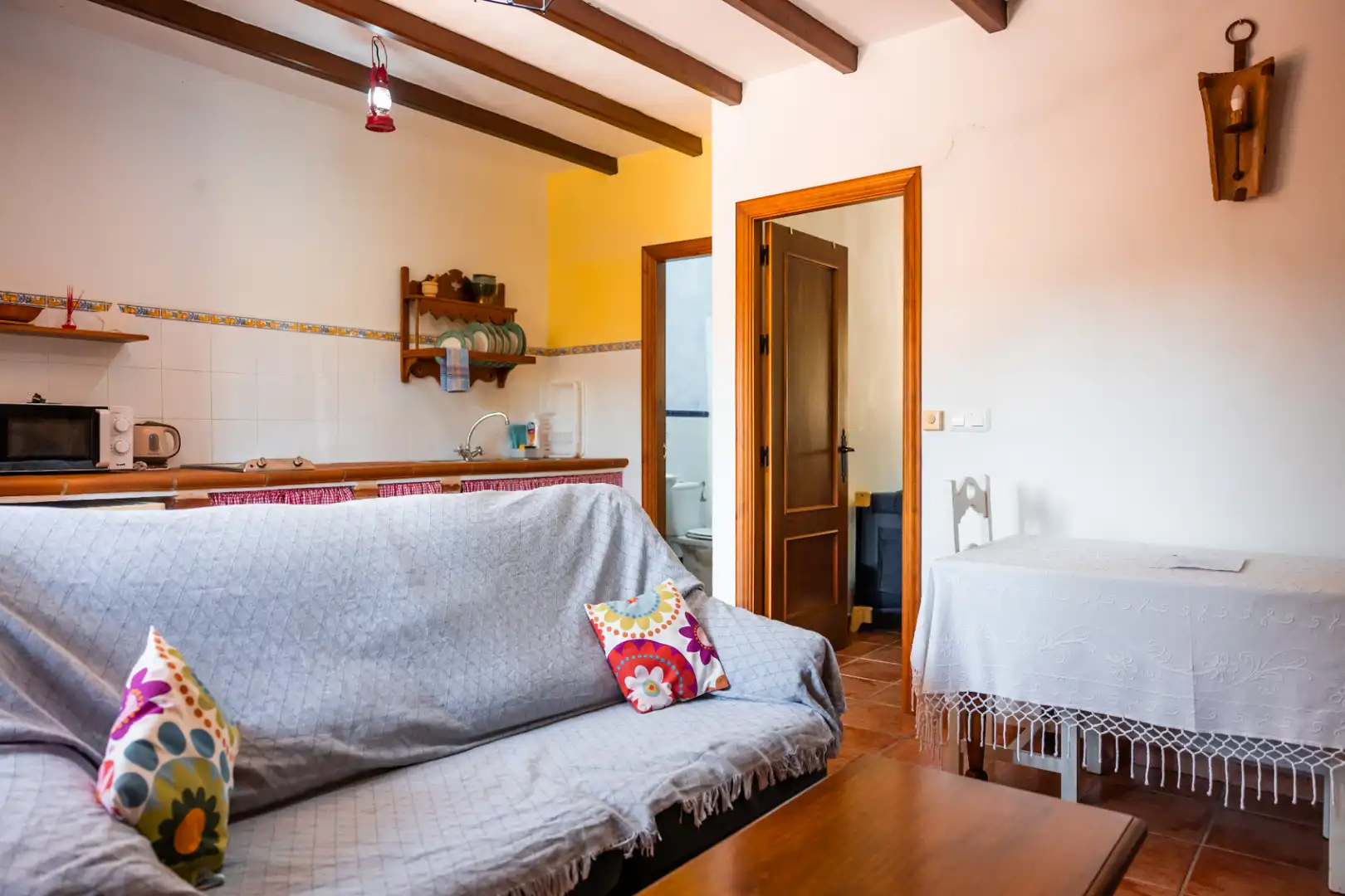 Sala de estar de Finca rústica en venta en Montejaque con Aire acondicionado, Jardín privado y Terraza