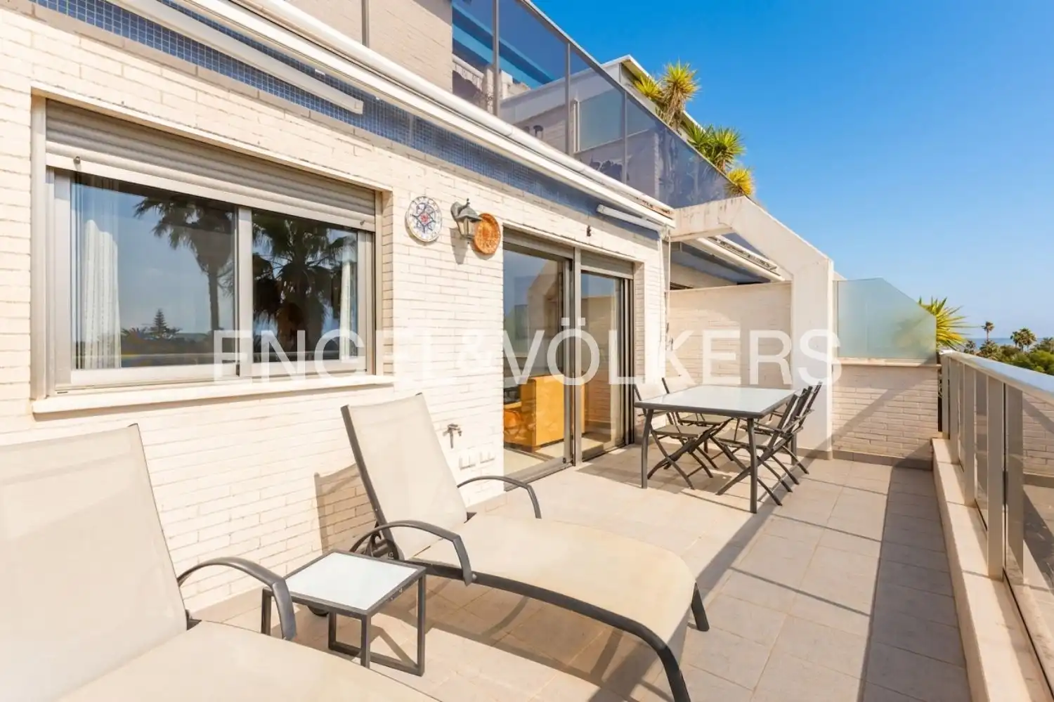 Terraza de Ático en venta en Dénia con Aire acondicionado, Calefacción y Jardín privado