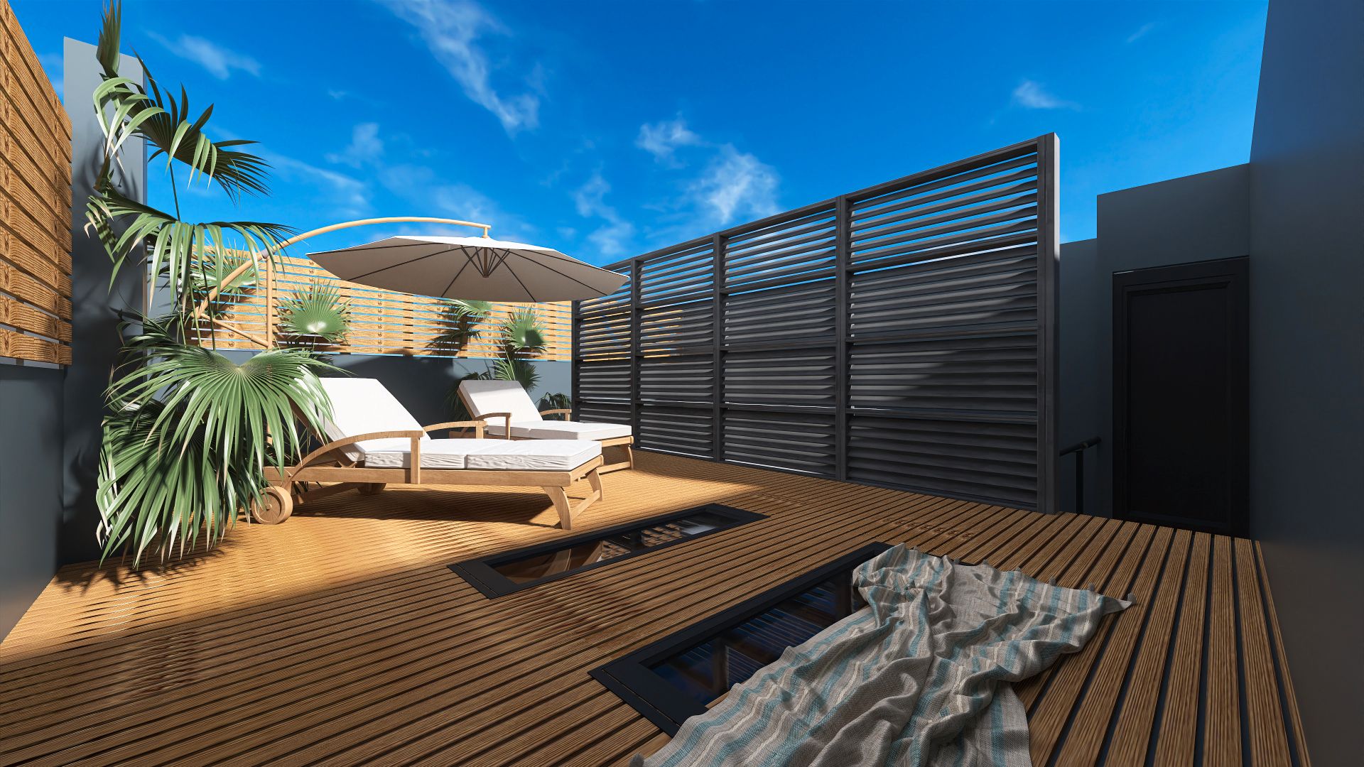 Terrace of Duplex for sale in  Barcelona Capital  with Air Conditioner, Heating and Parquet flooring