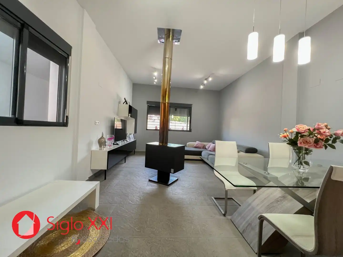 Living room of Houses for sale in Les Alqueries / Alquerías del Niño Perdido  with Private garden, Terrace and Balcony