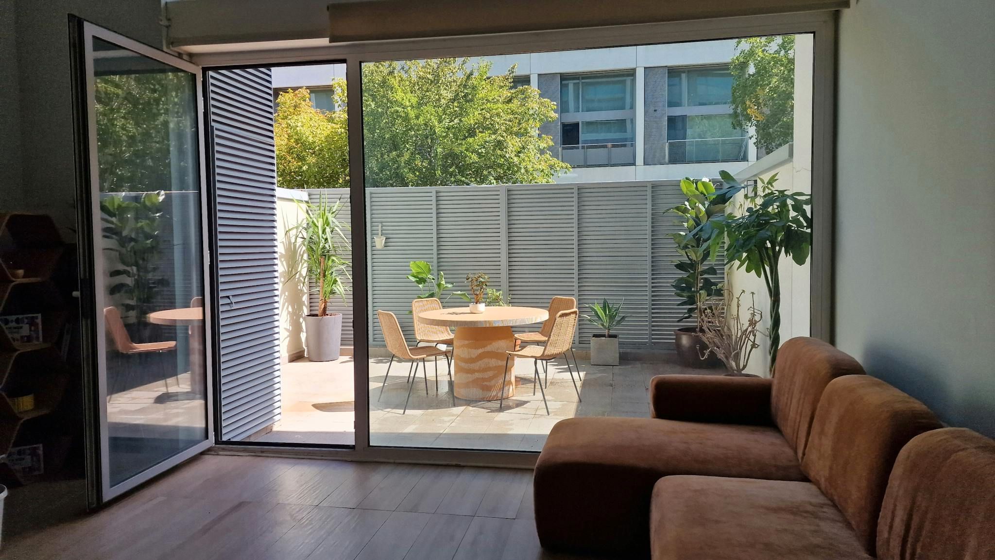 Terrace of Flat to rent in  Madrid Capital  with Air Conditioner, Heating and Private garden